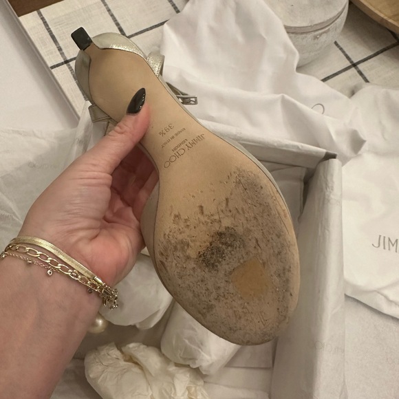 EUC Jimmy Choo - Sacora 85, size 39.5 - the PERFECT WEDDING SHOE!!! - Picture 5 of 16
